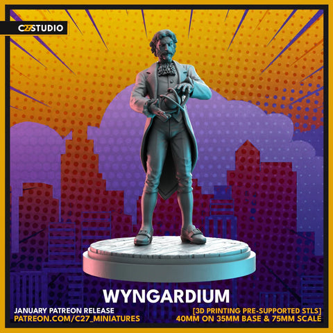 Jason Wyngarde Marvel MCP-compatible resin miniature by C27 Studios - product image 1