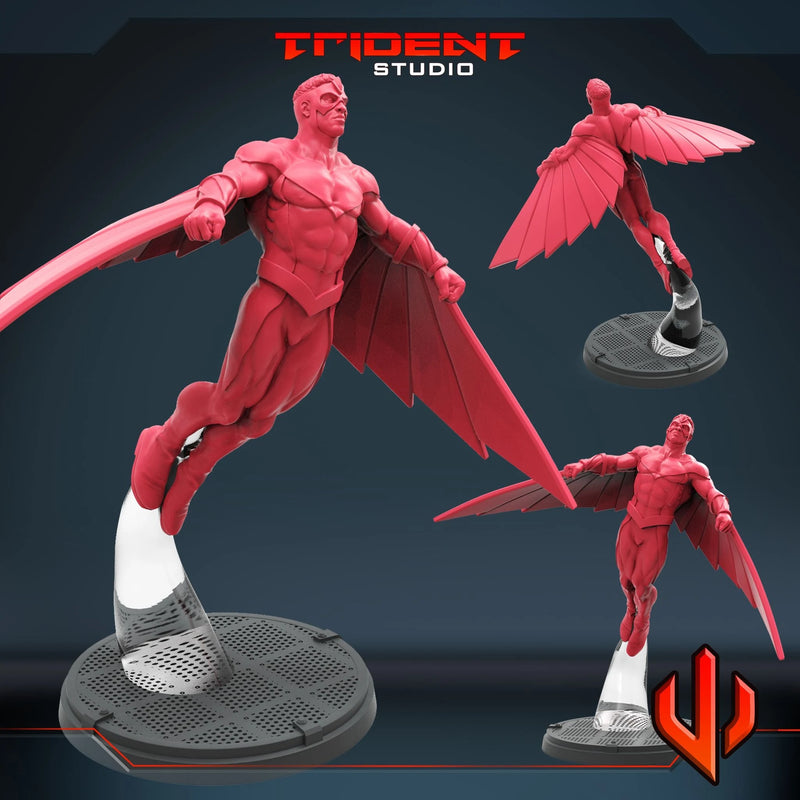 Classic Falcon Marvel MCP-compatible 40mm resin proxy miniature by Trident Miniatures - product image 1