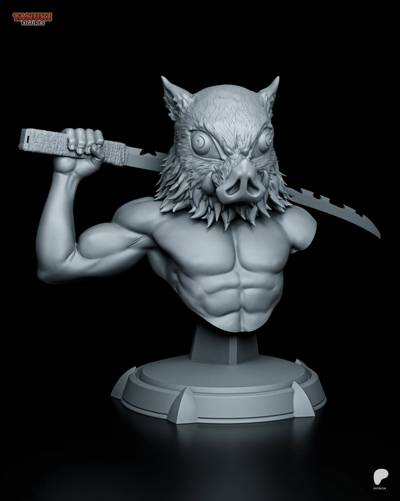 Inosuke Resin Statue & Bust - Bust view 1