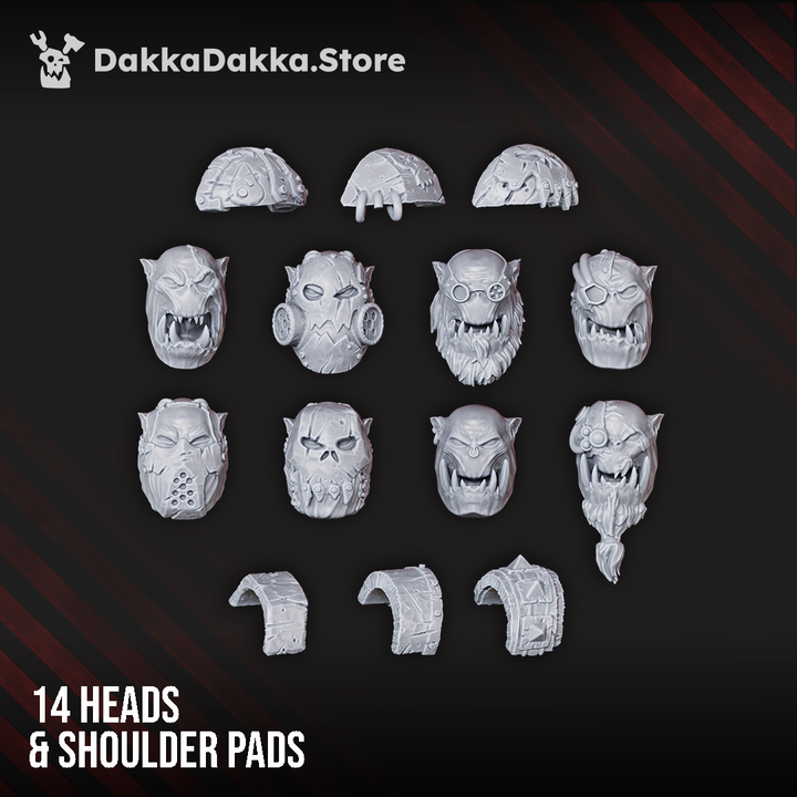 Orc Marauders Build Kit - DakkaDakka Resin Build Kit - image 1