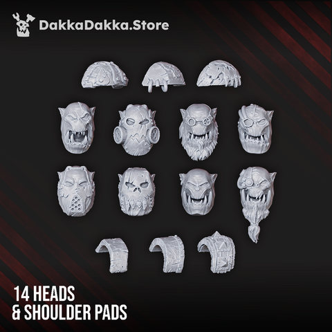 Orc Marauders Build Kit - DakkaDakka Resin Build Kit - image 1