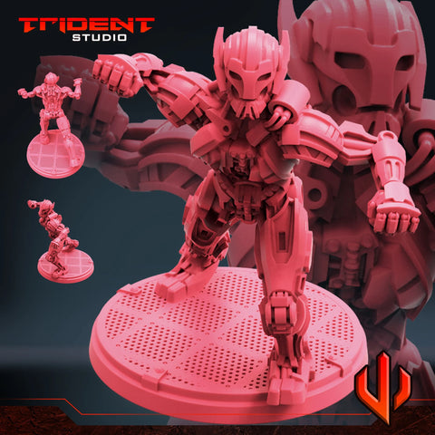 Ultimatron Drone Multiverse Marvel MCP-compatible 40mm resin proxy miniature by Trident Miniatures - product image 1