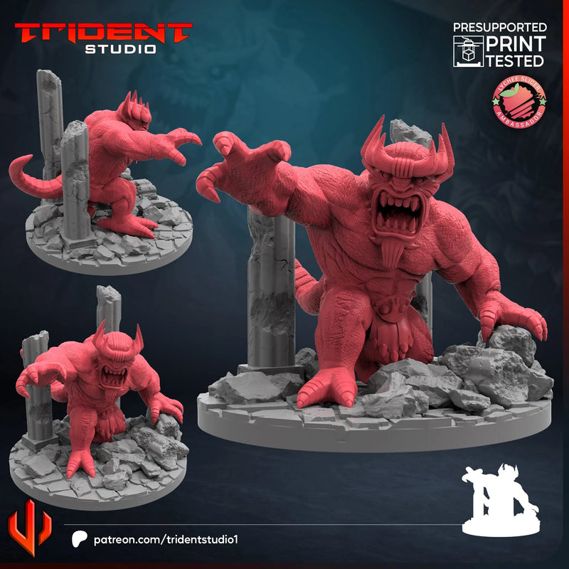 Mangog Marvel MCP-compatible 40mm resin proxy miniature by Trident Miniatures - product image 1