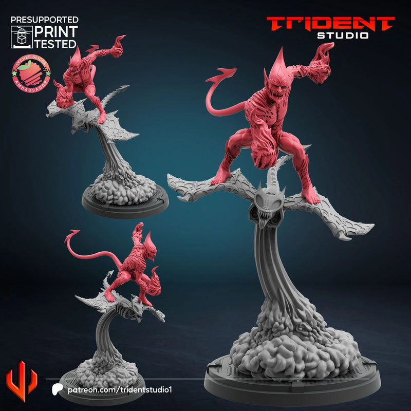 Red Goblin Marvel MCP-compatible 40mm resin proxy miniature by Trident Miniatures - product image 1