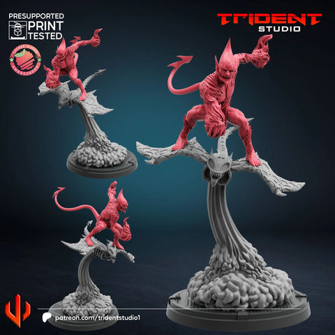 Red Goblin Marvel MCP-compatible 40mm resin proxy miniature by Trident Miniatures - product image 1
