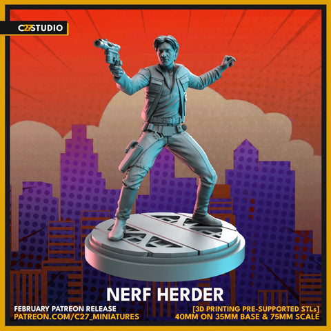 Han Solo Star Wars Shatterpoint-compatible resin miniature by C27 Studios - product image 1