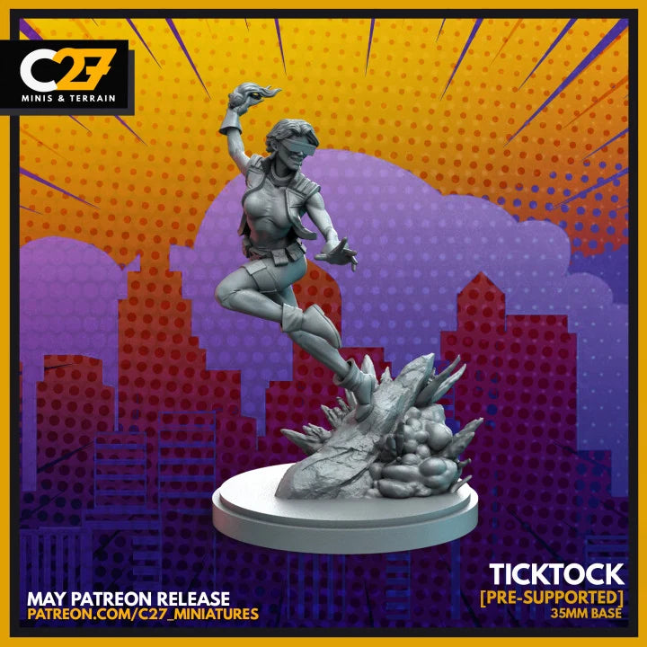 Boom Boom Marvel MCP-compatible resin miniature by C27 Studios - product image 1