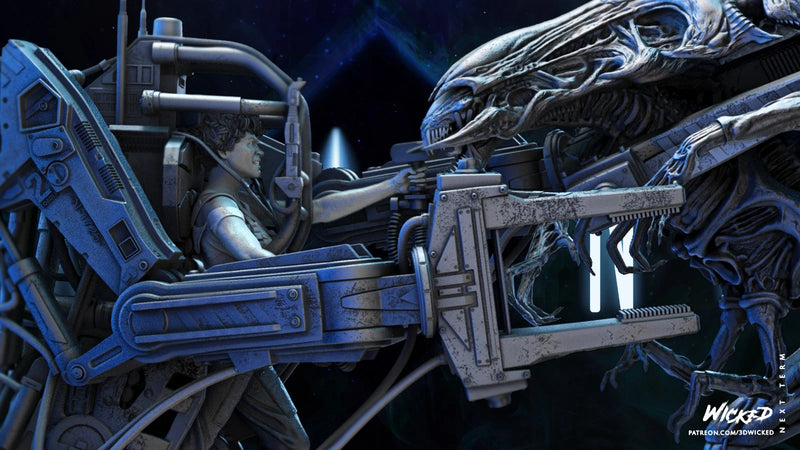 Aliens DIORAMA COMPLETE resin diorama kit view 1