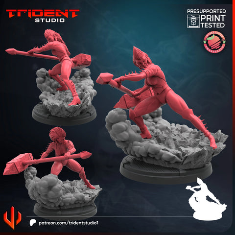 Titania - Sculpt B Marvel MCP-compatible 40mm resin proxy miniature by Trident Miniatures - product image 1