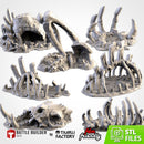 Gigantic Bones 3D printed terrain view 1