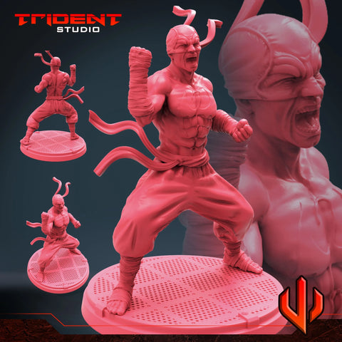 Iron Fist - Sculpt C Marvel MCP-compatible 40mm resin proxy miniature by Trident Miniatures - product image 1