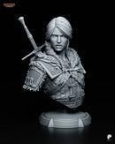 Ciri Resin Statue & Bust - Bust view 1
