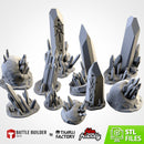 Glass Stones Terrain 3D printed terrain view 1