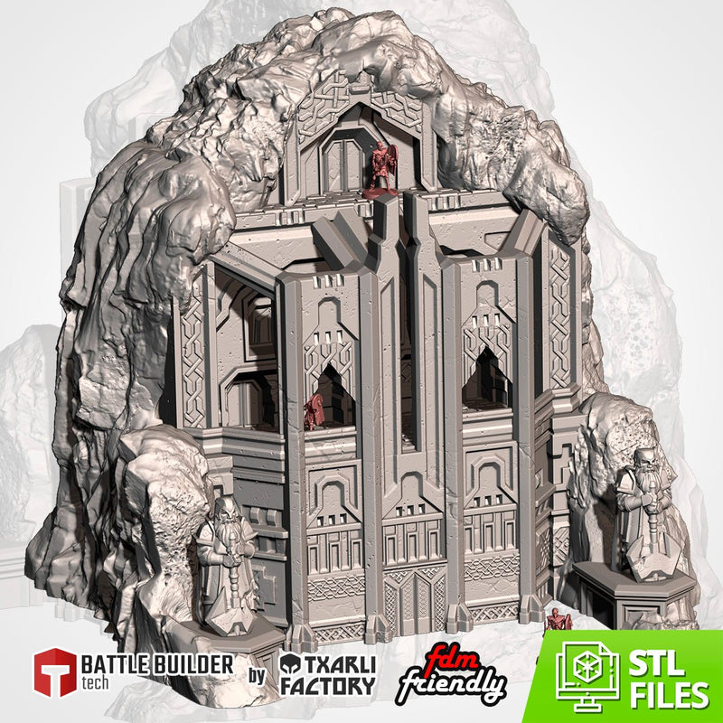 The Isolated Mountain 3D printed terrain view 1