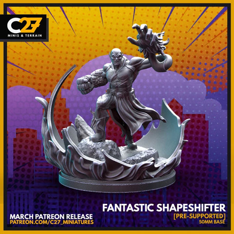 Super Skrull Marvel MCP-compatible resin miniature by C27 Studios - product image 1