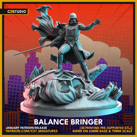 Darth Vader Star Wars Shatterpoint-compatible resin miniature by C27 Studios - product image 1