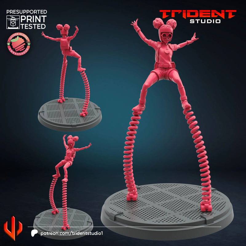 Moon Girl Marvel MCP-compatible 40mm resin proxy miniature by Trident Miniatures - product image 1
