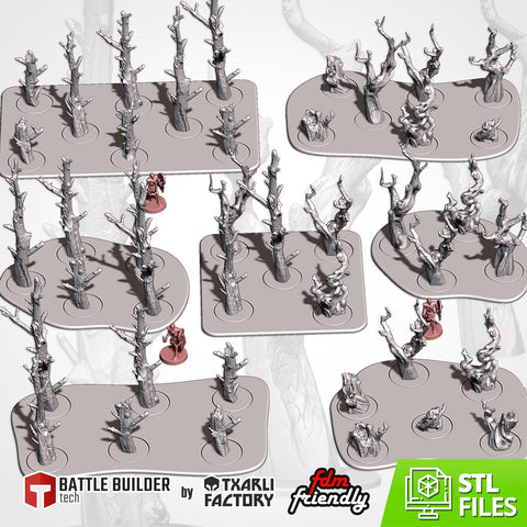 Dead Forests 3D printed terrain view 1