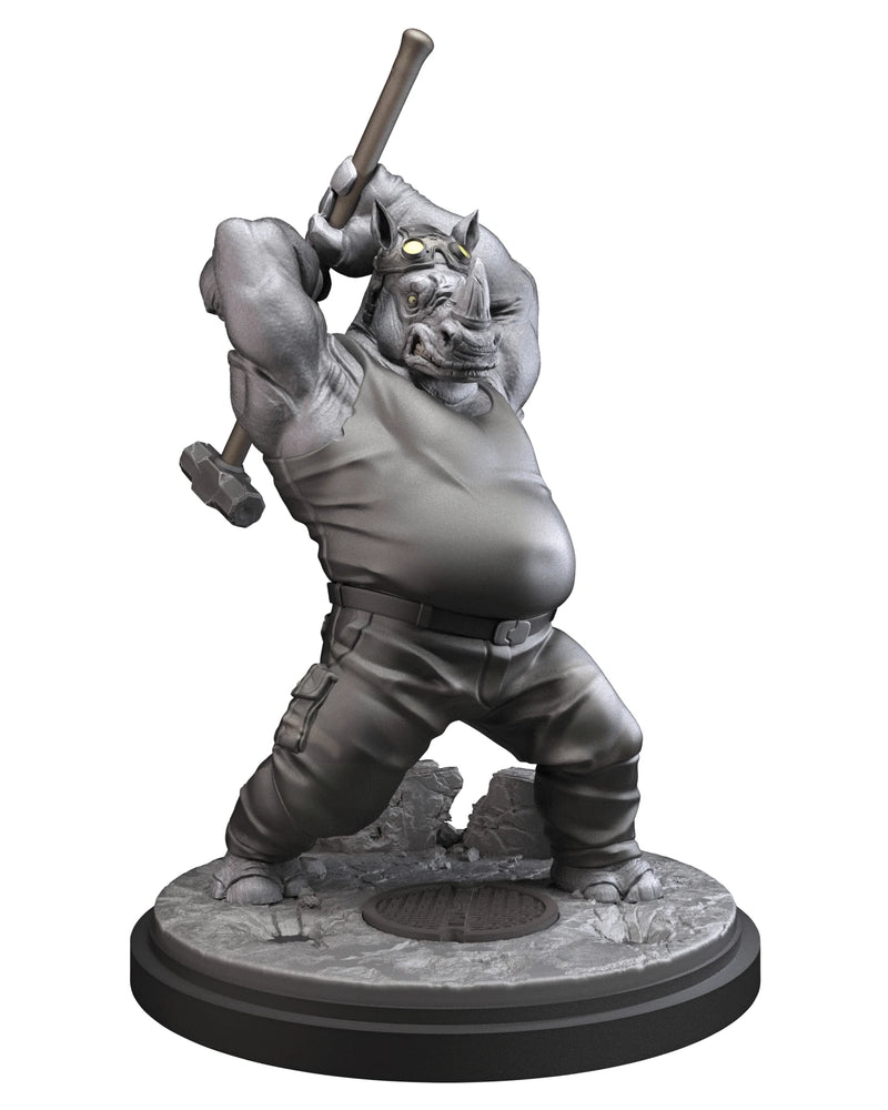 Rocksteady TMNT MCP-compatible resin miniature by C27 Studios - product image 1