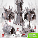 Village Of The Dark Elves 3D printed terrain view 1