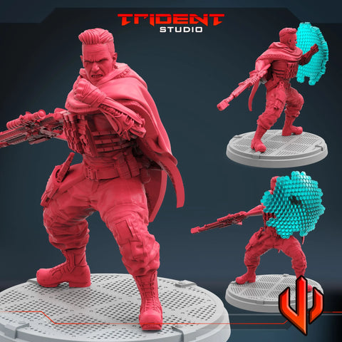 Cable MCU - Sculpt A Marvel MCP-compatible 40mm resin proxy miniature by Trident Miniatures - product image 1