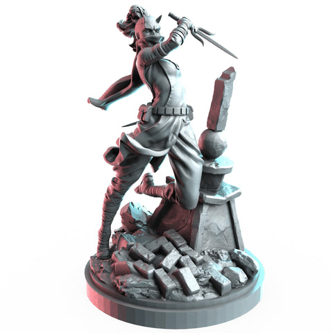 Elektra Daredevil Marvel MCP-compatible resin miniature by C27 Studios - product image 1
