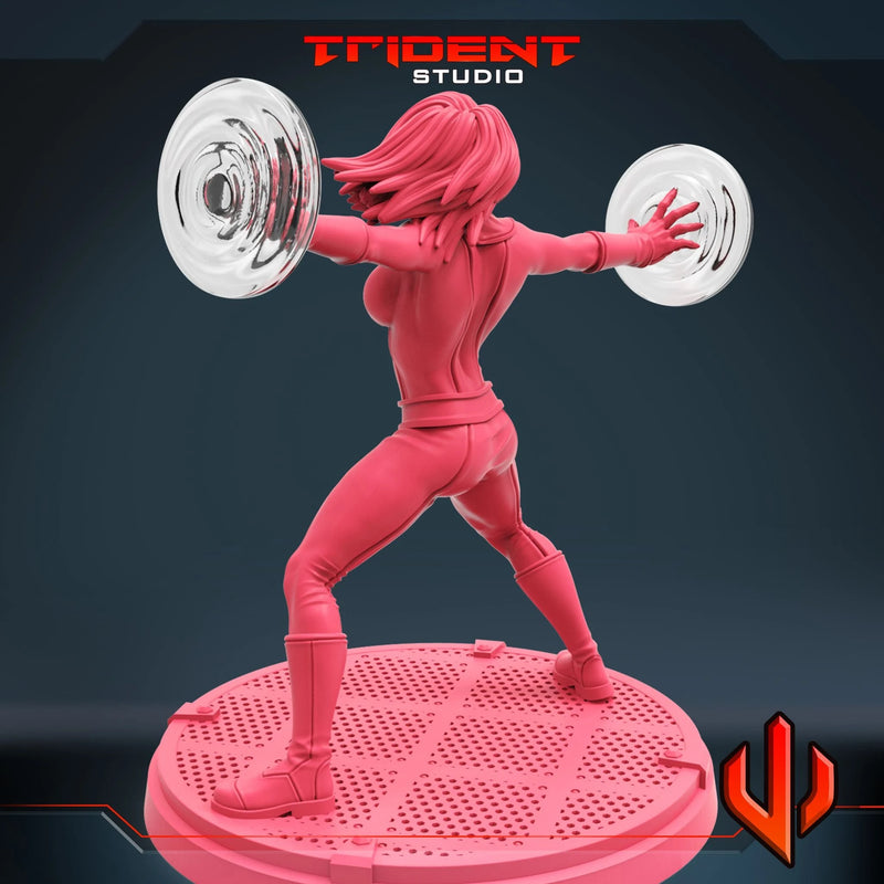 Invisible Woman Marvel MCP-compatible 40mm resin proxy miniature by Trident Miniatures - product image 1