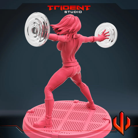 Invisible Woman Marvel MCP-compatible 40mm resin proxy miniature by Trident Miniatures - product image 1