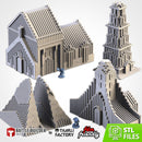 Cult Buildings 3D printed terrain view 1
