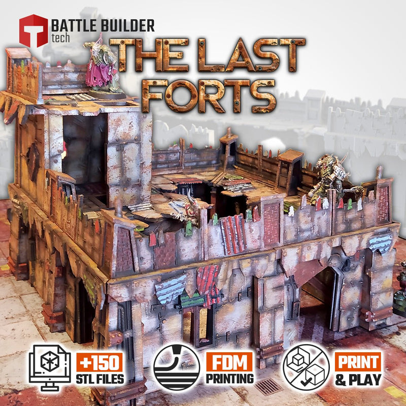 The Last Forts 3D printed terrain view 1