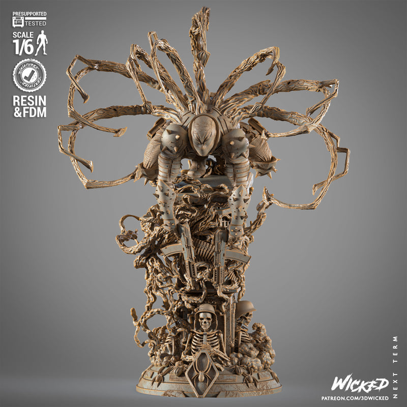 Agent Venom Sculpture resin statue kit view 1
