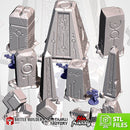 Xenos Monoliths 3D printed terrain view 1