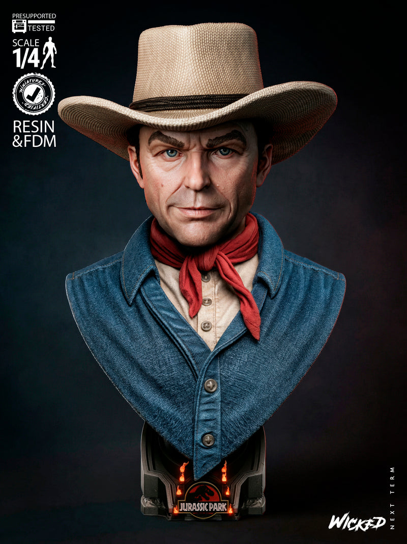 Alan Grant Portrait Bust resin bust kit view 1
