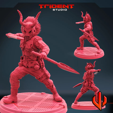 Killmonger - Sculpt B Marvel MCP-compatible 40mm resin proxy miniature by Trident Miniatures - product image 1