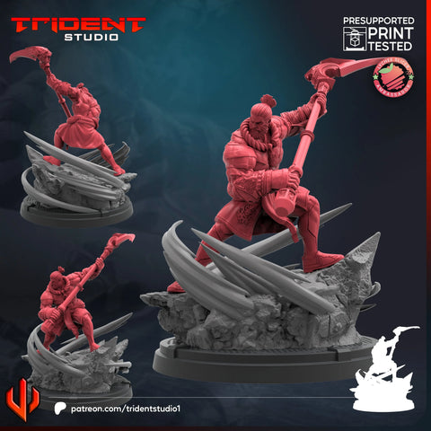 War Tiger Marvel MCP-compatible 40mm resin proxy miniature by Trident Miniatures - product image 1