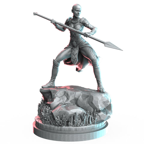 Okoye Marvel MCP-compatible resin miniature by C27 Studios - product image 1