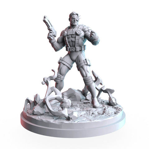 Cable (Nov 2024 Sculpt) Marvel MCP-compatible resin miniature by C27 Studios - product image 1