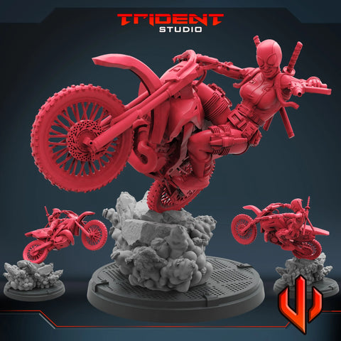 Gwenpool Masked Marvel MCP-compatible 40mm resin proxy miniature by Trident Miniatures - product image 1