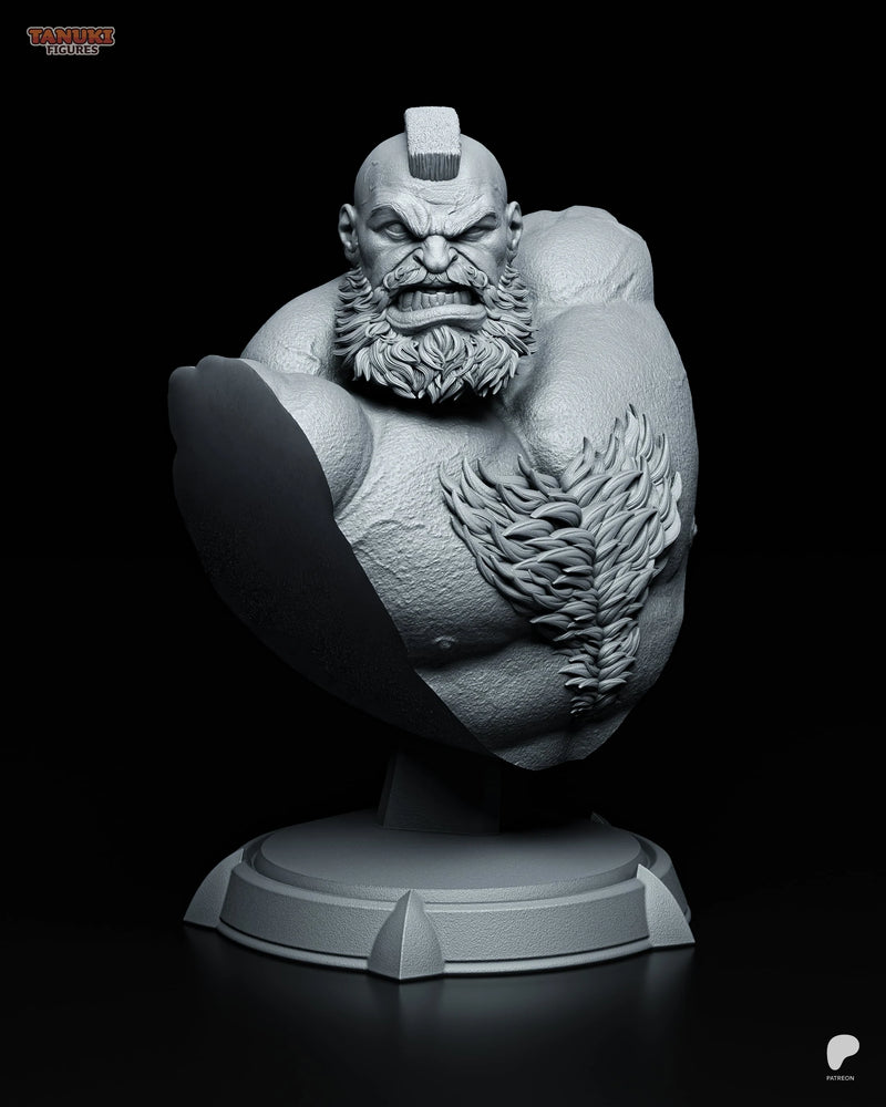 Zangief Resin Statue & Bust - Bust view 1