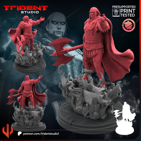Hades Marvel MCP-compatible 40mm resin proxy miniature by Trident Miniatures - product image 1