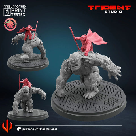 Moleman Marvel MCP-compatible 40mm resin proxy miniature by Trident Miniatures - product image 1