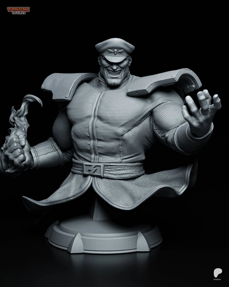 M. Bison Resin Statue & Bust - Bust view 1