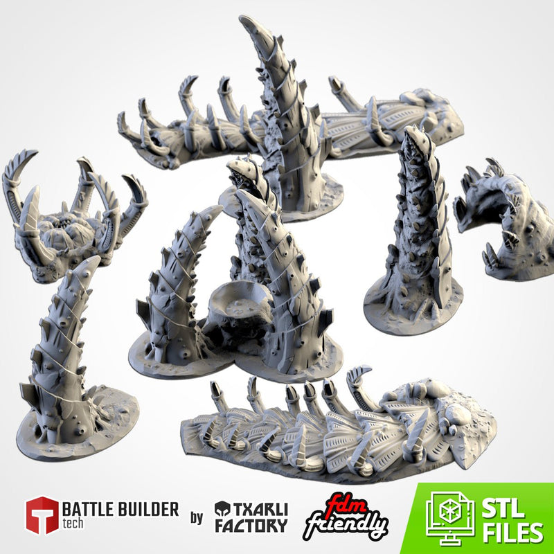 Alien Terrain 3D printed terrain view 1