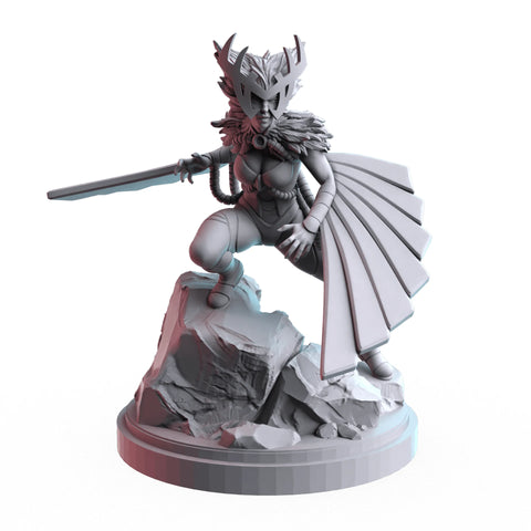 Deathbird Marvel MCP-compatible resin miniature by C27 Studios - product image 1