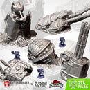 Mega Titan Destroyed 3D printed terrain view 1