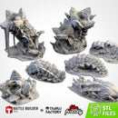 Sandworms 3D printed terrain view 1