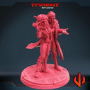 Rogue And Gambit Marvel MCP-compatible 40mm resin proxy miniature by Trident Miniatures - product image 1