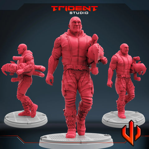 Drax Christmas Special Marvel MCP-compatible 40mm resin proxy miniature by Trident Miniatures - product image 1