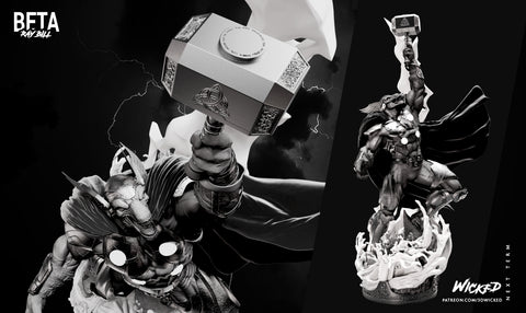 Beta Ray Bill Sculpture resin statue kit view 1