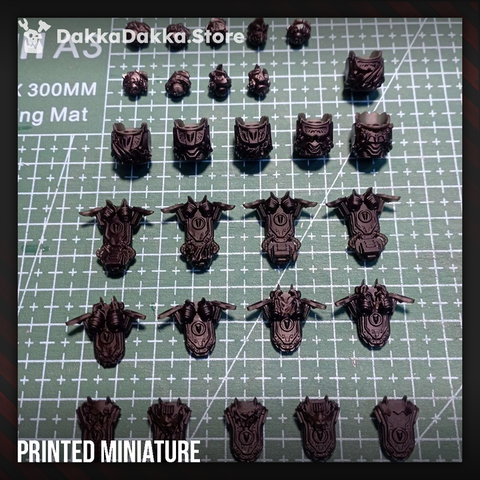White Megalodon Clan Build Kit - Prime Armored Battleline Squad of Space Knights - DakkaDakka Resin Build Kit - image 1